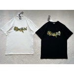 Dior Heavy Industry Floral Embroidery Round Neck Short Sleeve